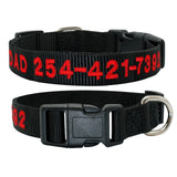 Dog Personalized Nylon Collar.