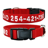 Dog Personalized Nylon Collar.