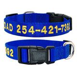 Dog Personalized Nylon Collar.