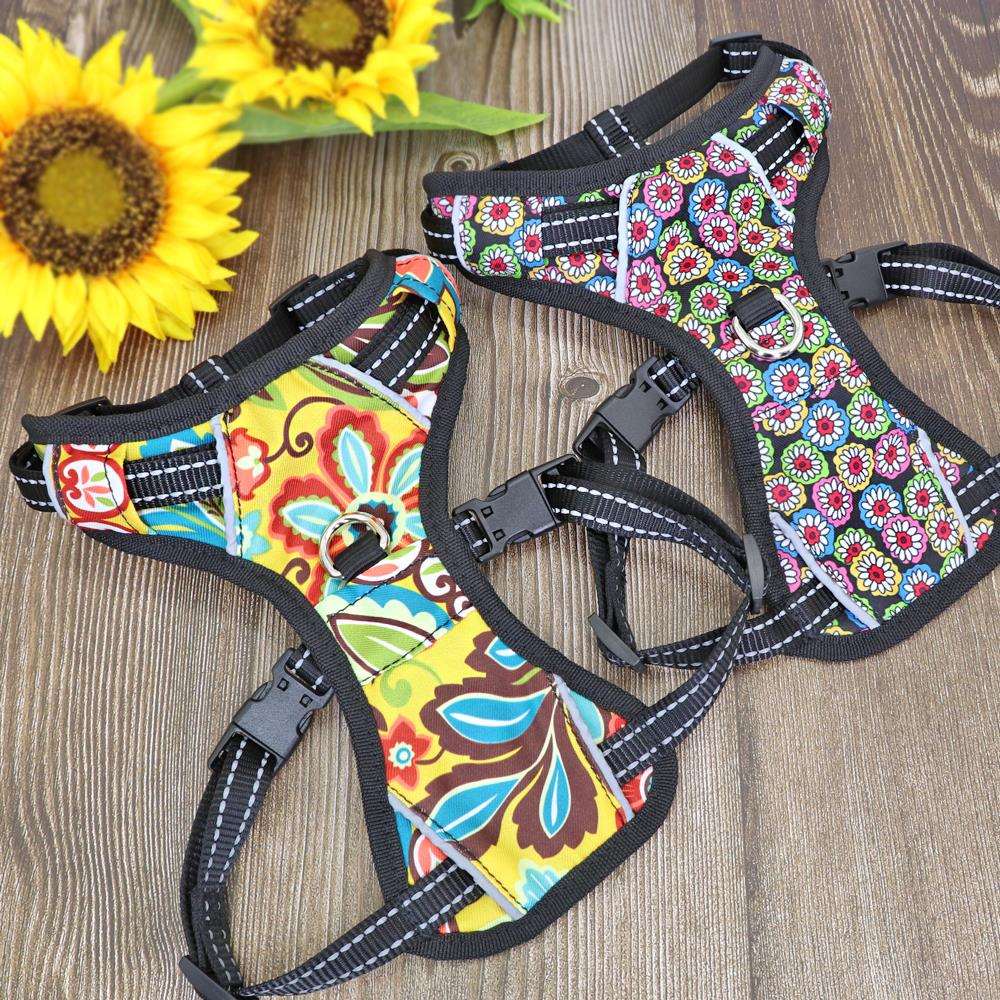 Artistic Dog Reflective Harness.