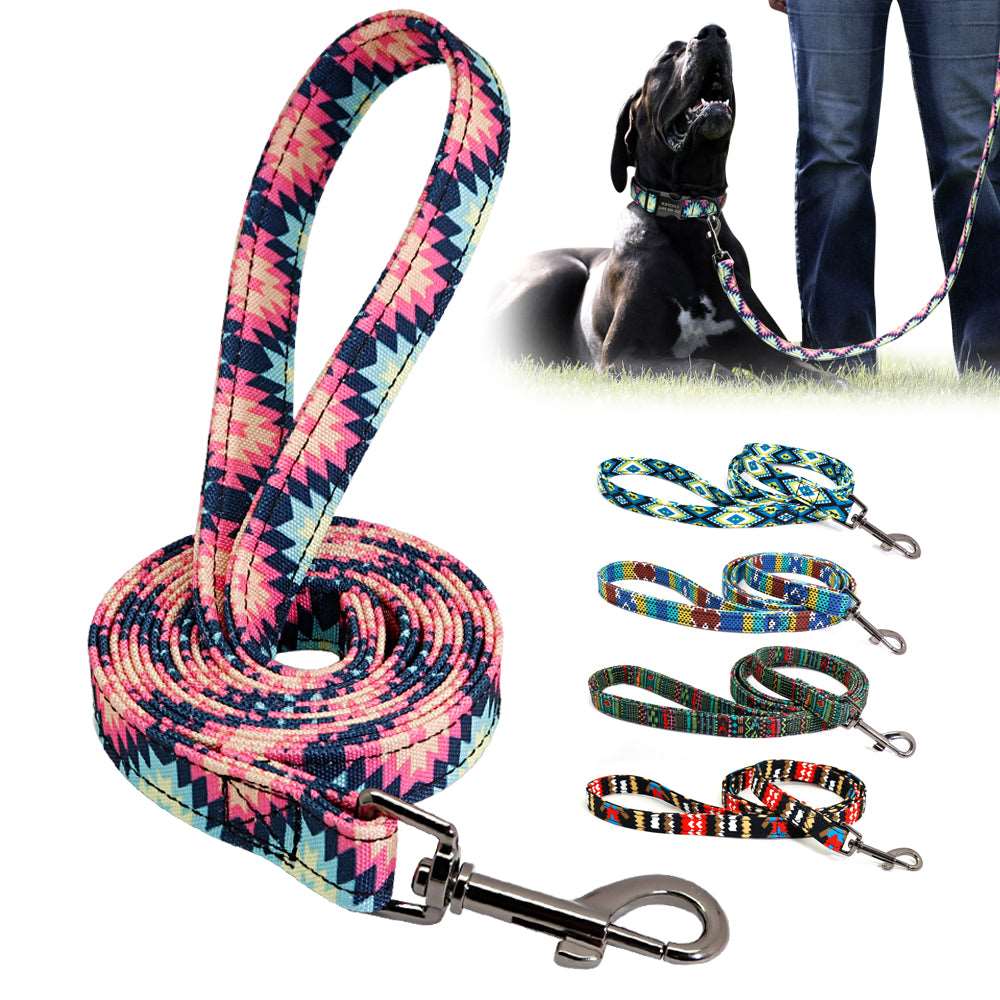 Nylon Printed Dog Leash.