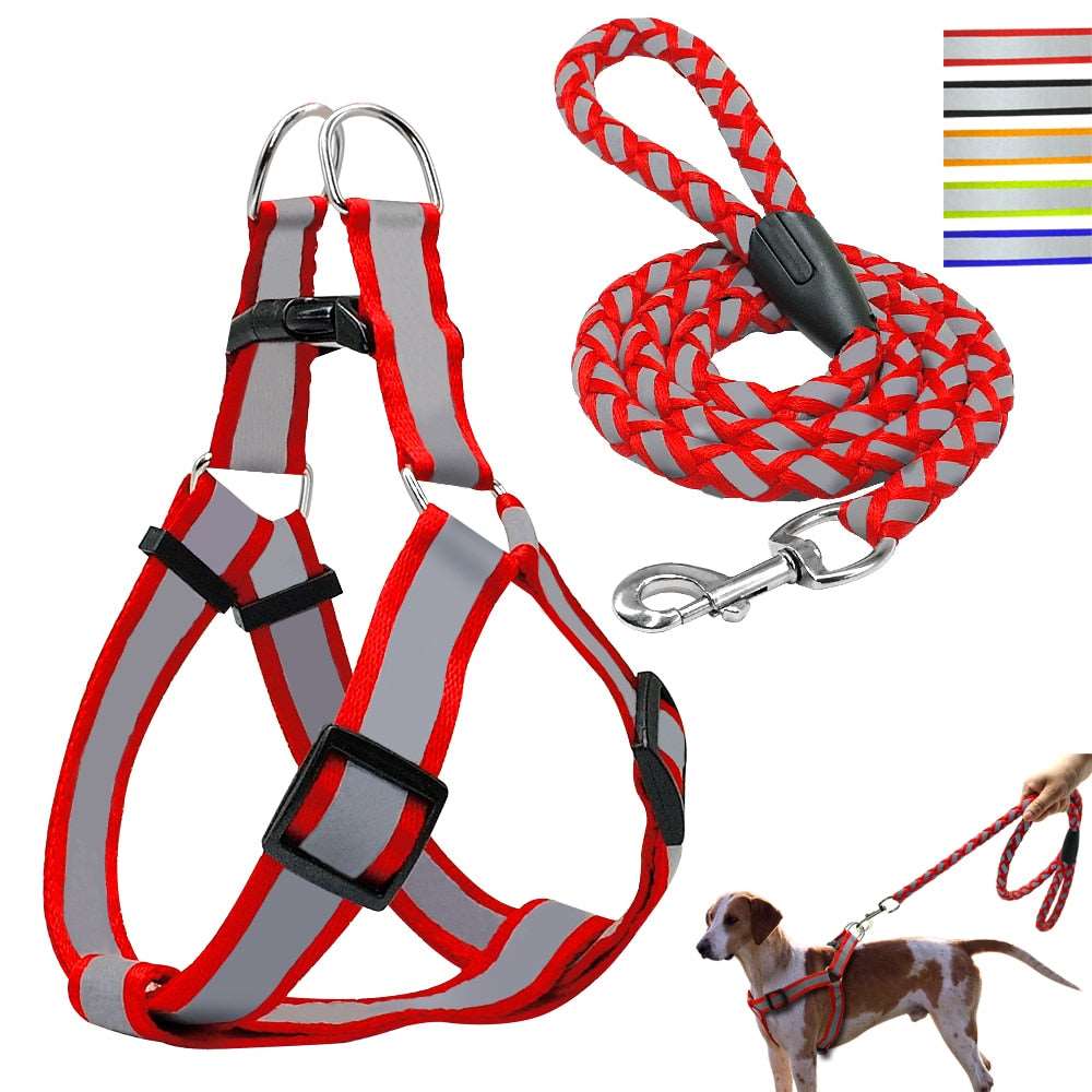 Halter Dog Harness Vest Set.