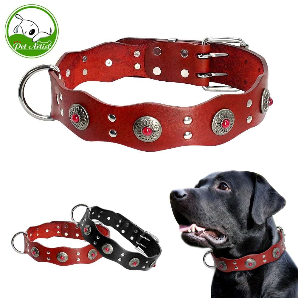 Genuine Leather Dog Collar.