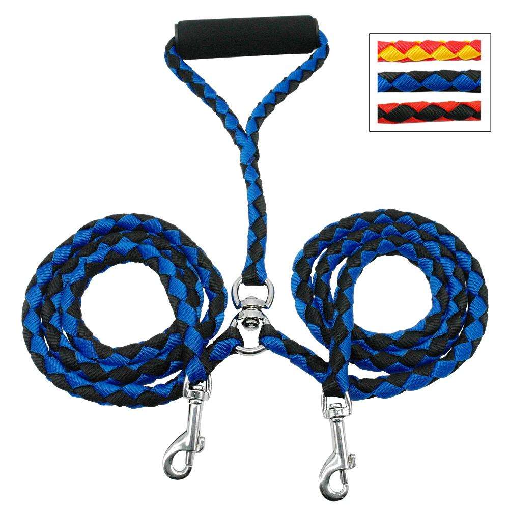 Dual Dog Braided Leash.