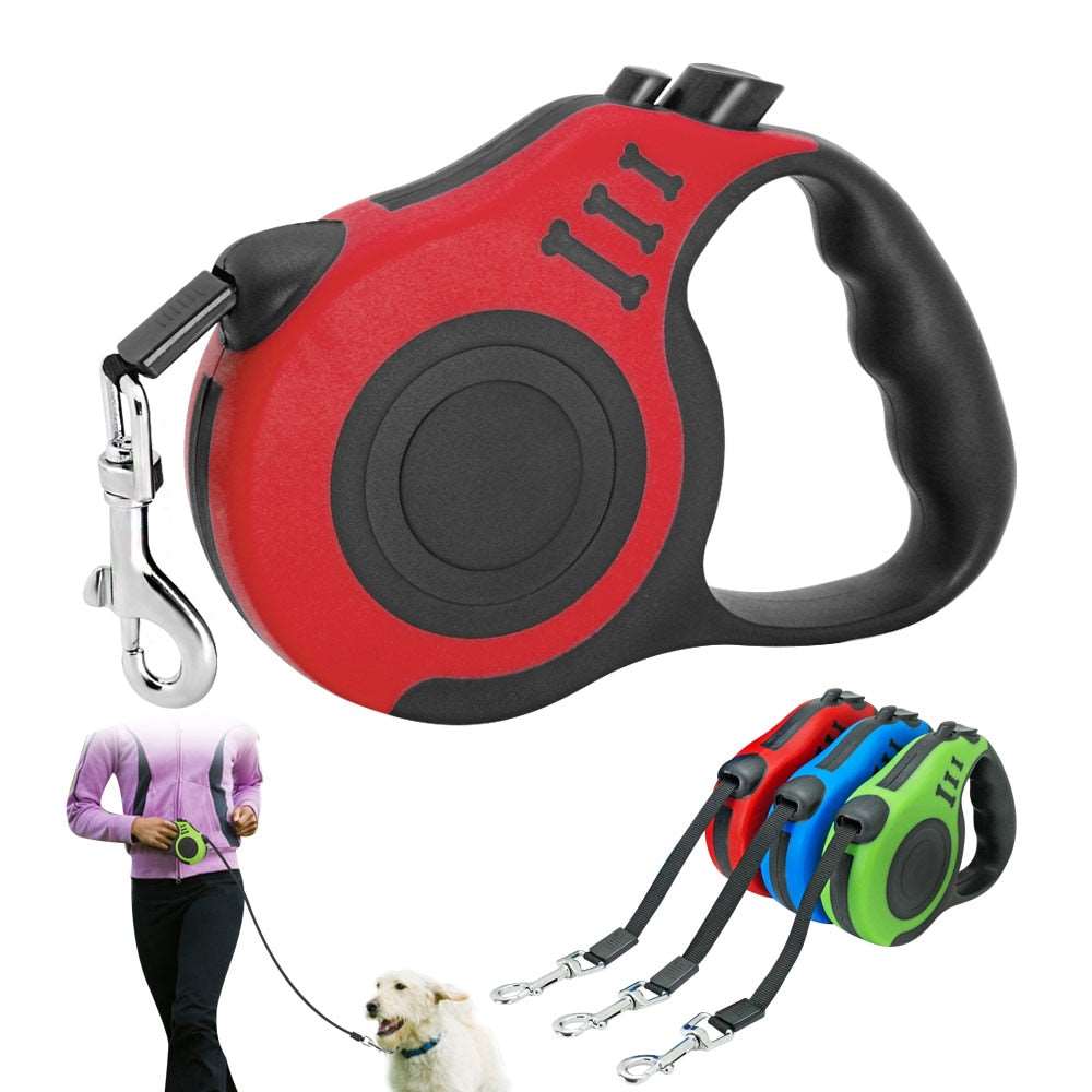 Reflective Retractable Dog Leash.