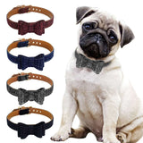 Adjustable Bowknot Dog Collar.