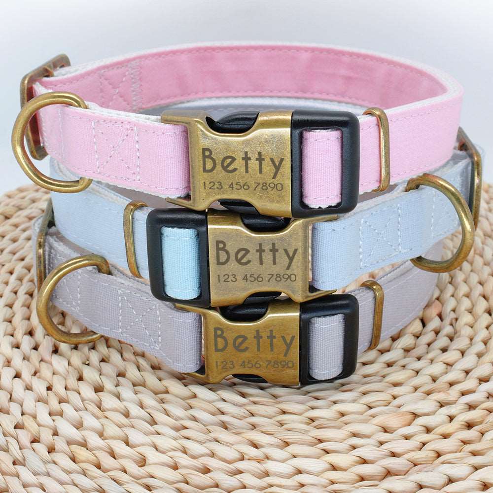 Personalized Nylon Dog Collar.