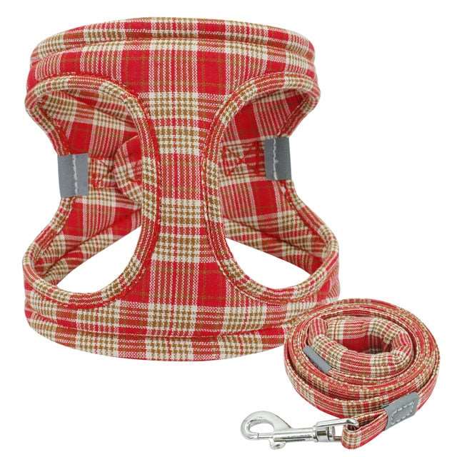 leash and harness vest set for dogs