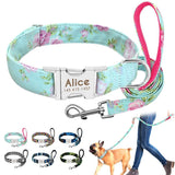 Printed Personalized Dog Leash Set.