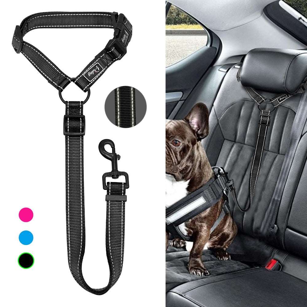 Adjustable Dog Seat Belt Leash