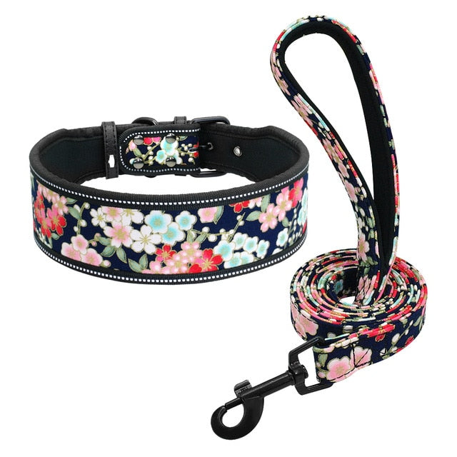 Fashion Printed Adjustable dog collar