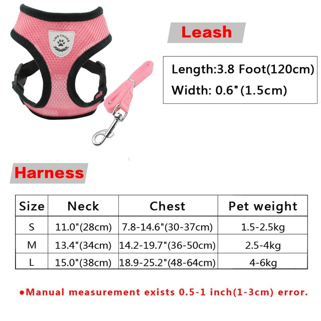 Plaid Style Dog Harness.