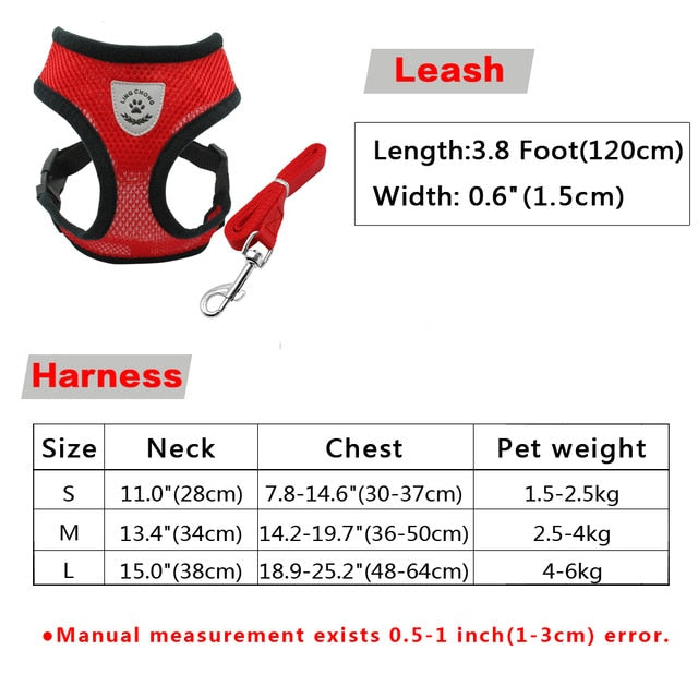 Plaid Style Dog Harness.