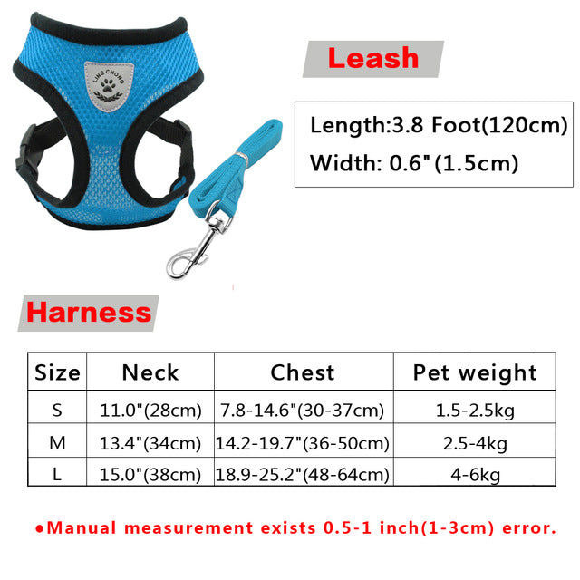 Plaid Style Dog Harness.