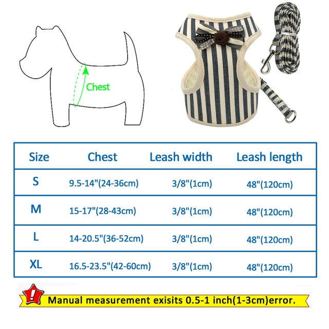 Plaid Style Dog Harness.