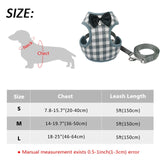 Plaid Style Dog Harness.