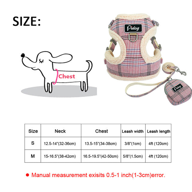 Dog Leash harness set For Small dogs