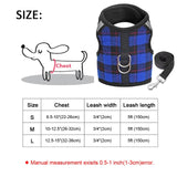 Plaid Style Dog Harness.