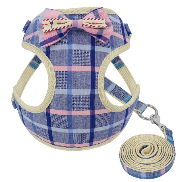 Vivid Plaid Dog Harness.