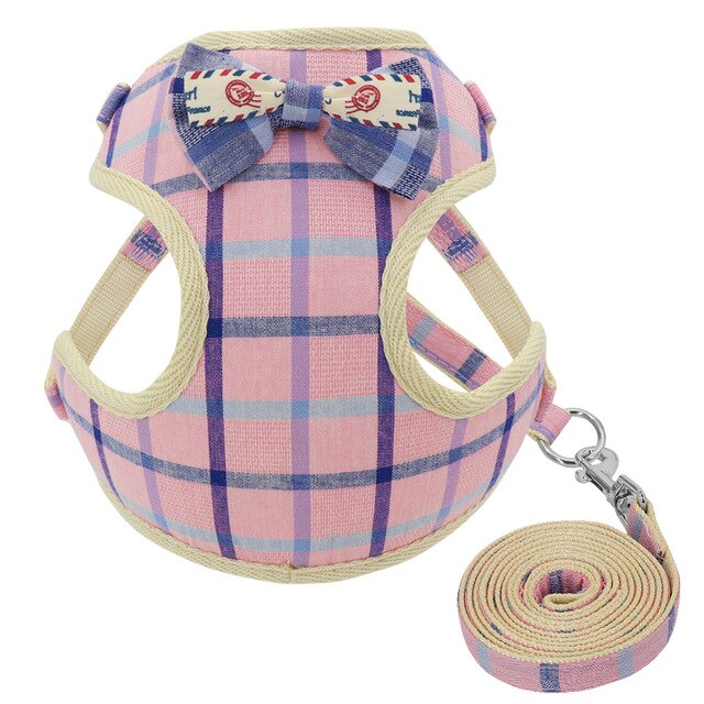 Vivid Plaid Dog Harness.