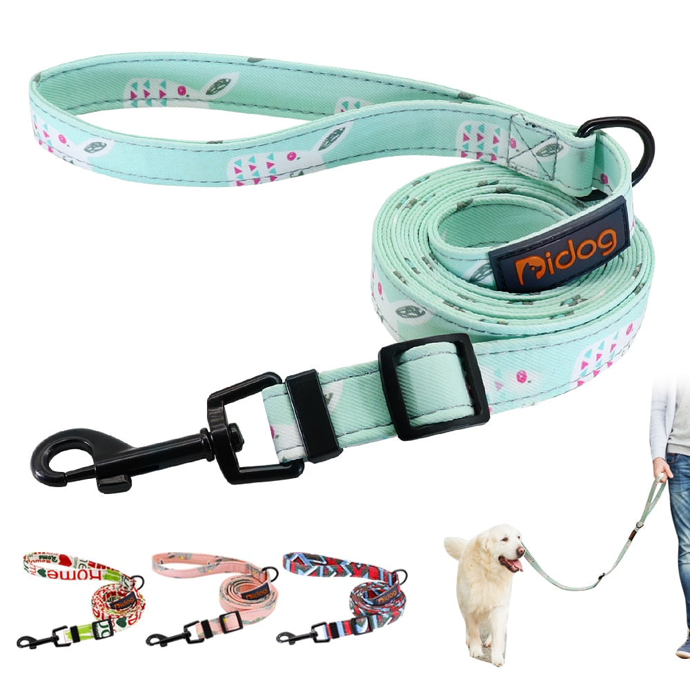 Vibrant Printed Dog Leash.