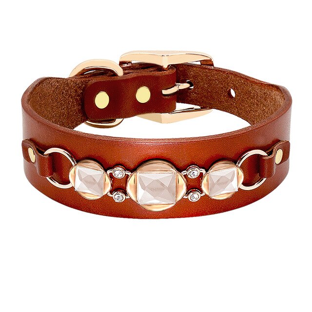 Leather French Bulldog Collar.