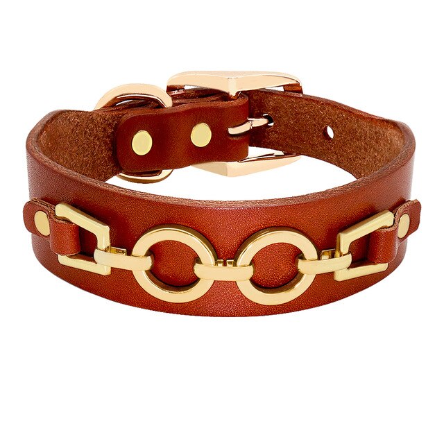 genuine leather dog collars