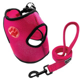 Dog Paw Adjustable Mesh Harness.