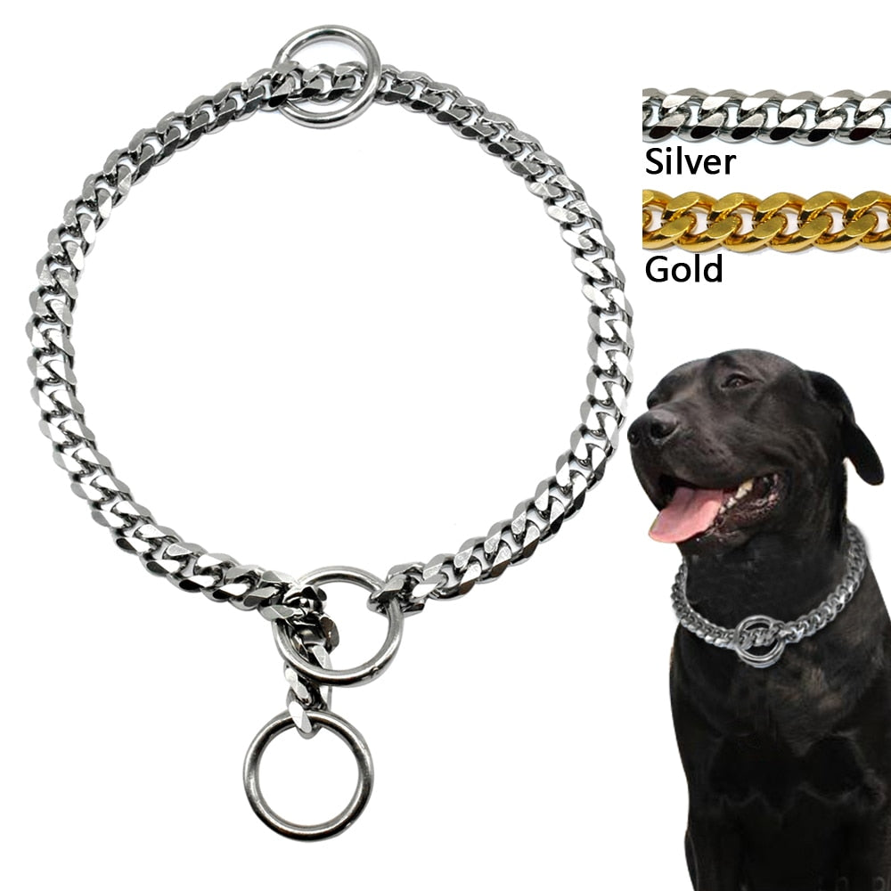 thick choker chain for dogs