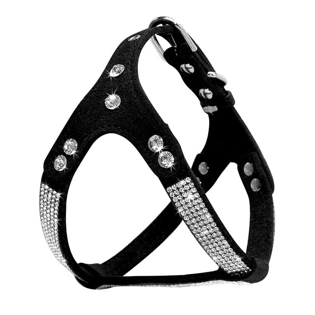 Rhinestone Dog Harness.