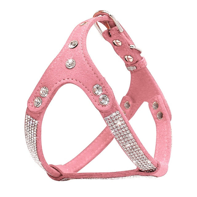 Rhinestone Dog Harness.