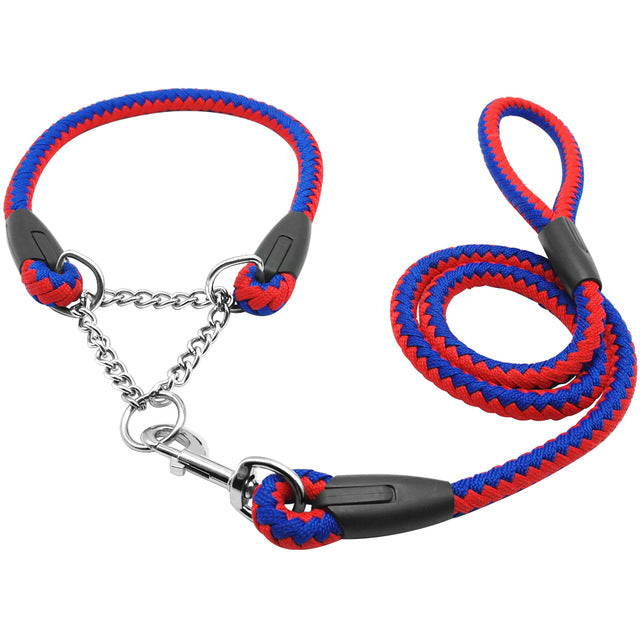 Braided Dog Collar Leash