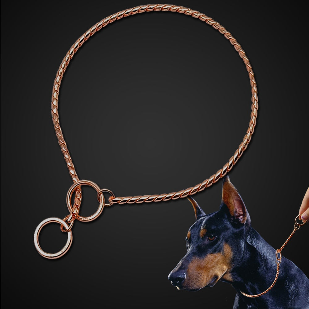 Dog Snake Choker Chain Collar