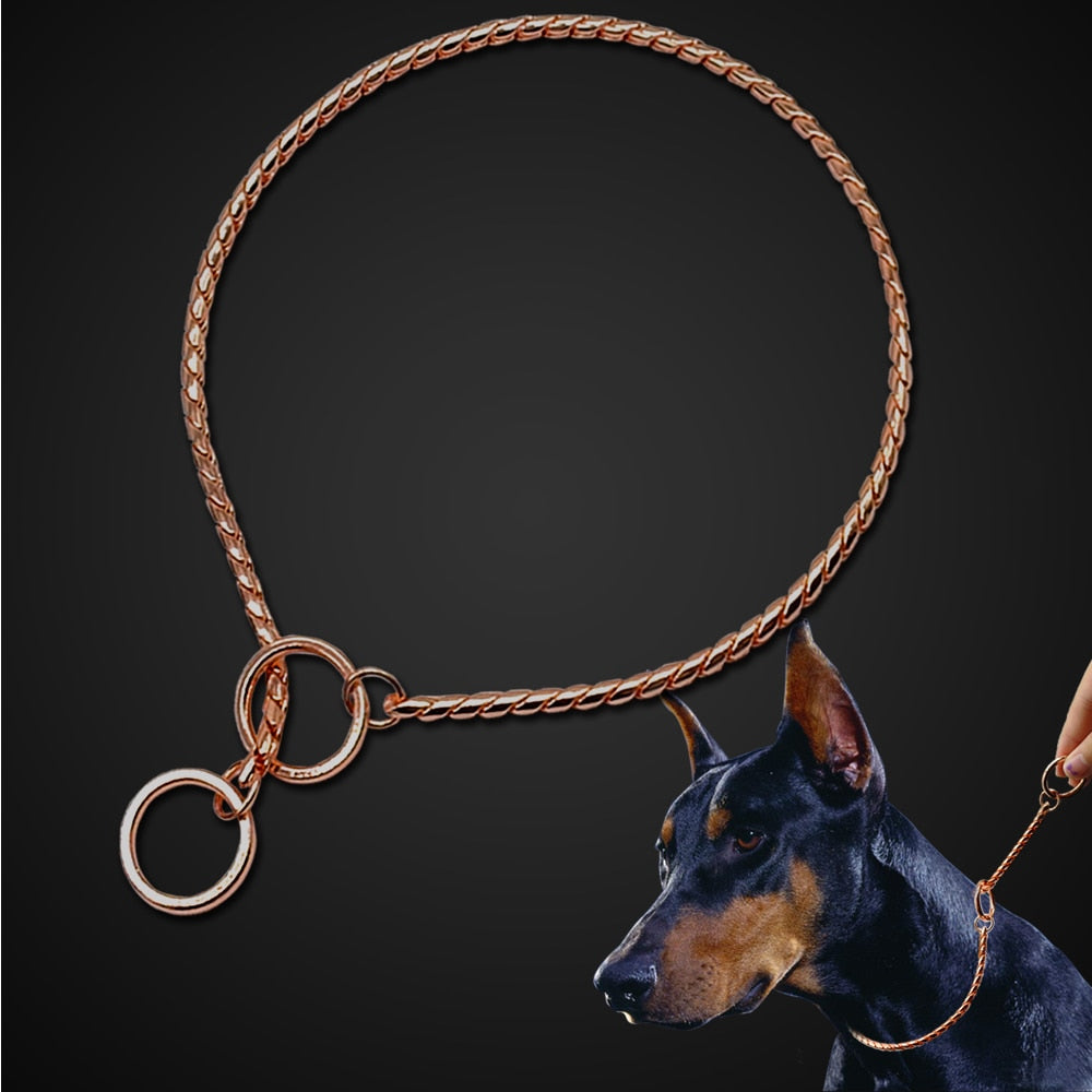 Dog Snake Choker Chain Collar.