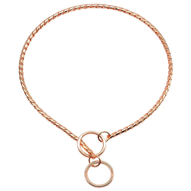 Dog Snake Choker Chain Collar.