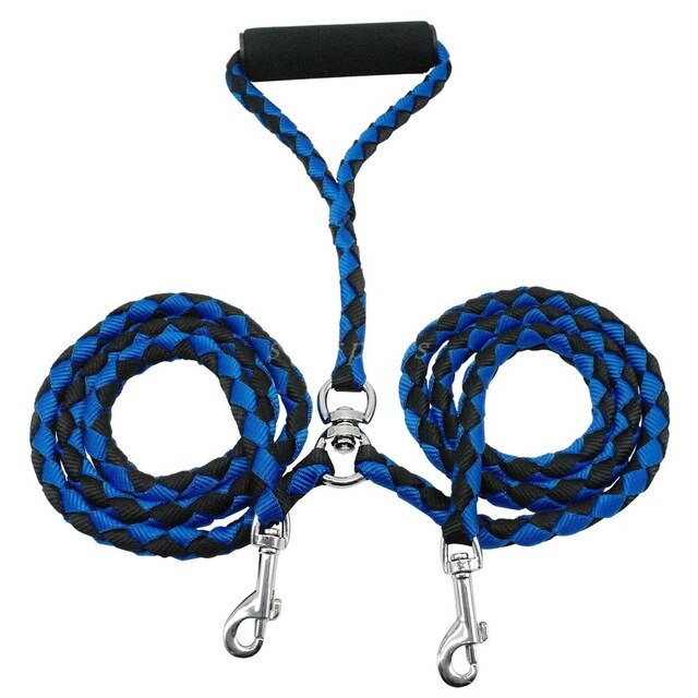 Dual Dog Braided Leash.