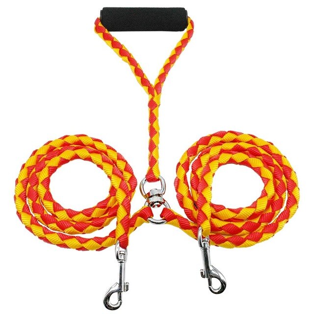Dual Dog Braided Leash.