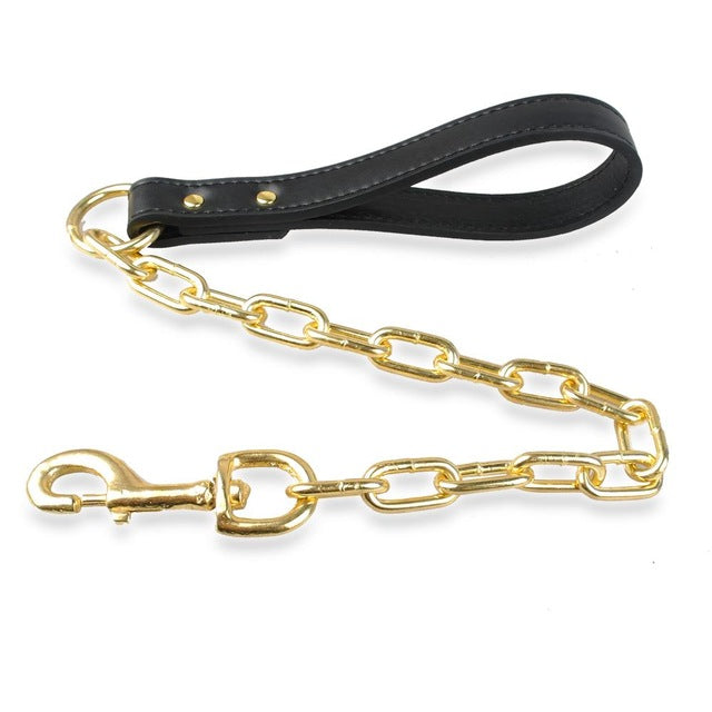 heavy duty chain dog leash