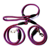 dual thick braided dog leash