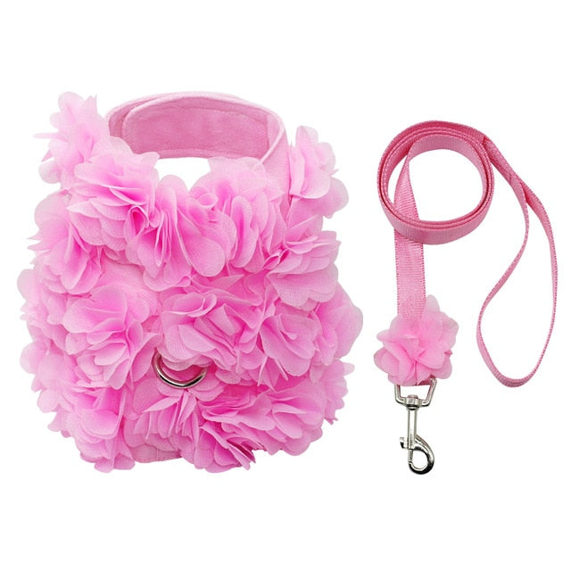 Pink Angel Puppy Harness Set.
