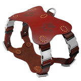 Large Dogs Genuine Leather Harness.