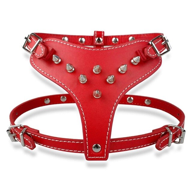 Adjustable Spiked Studded Dog Harness.