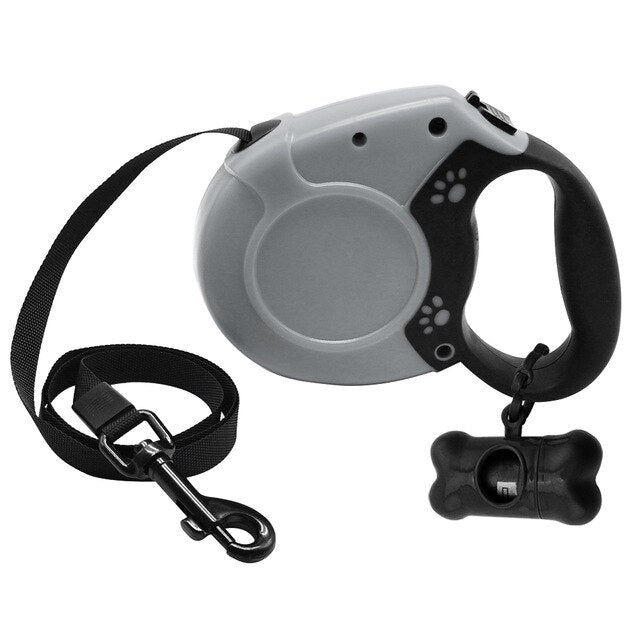 retractable dog leash with light