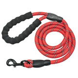 braided reflective rope dog leash