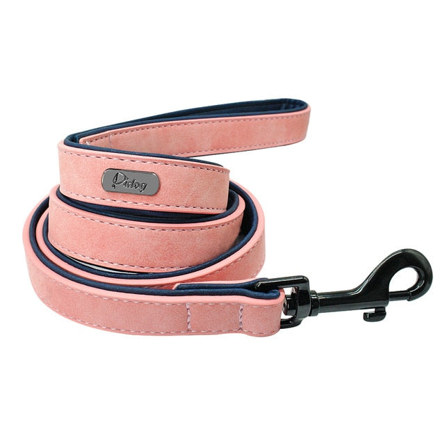 Leather Personalized Dog Leash.