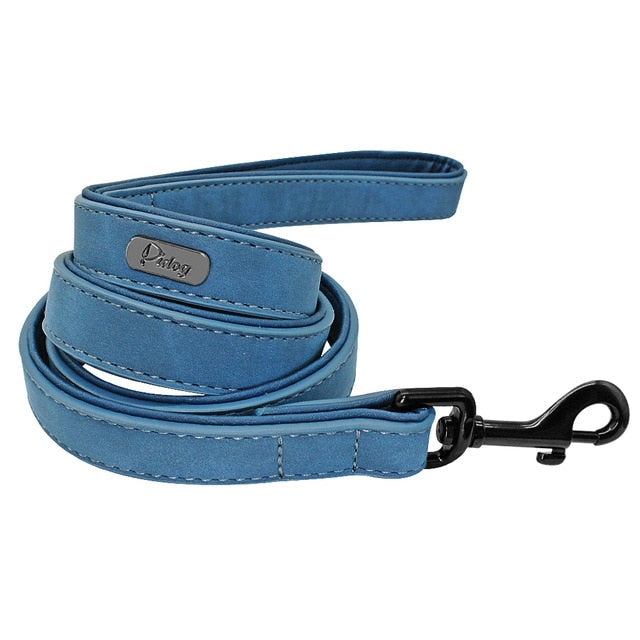 Personalized Leather Dog Leash.