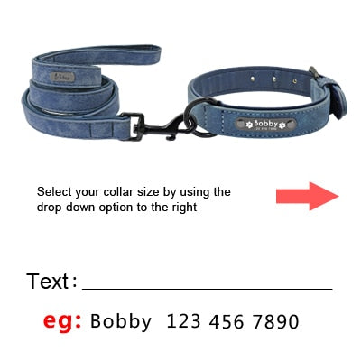 Personalized Leather Dog Leash.