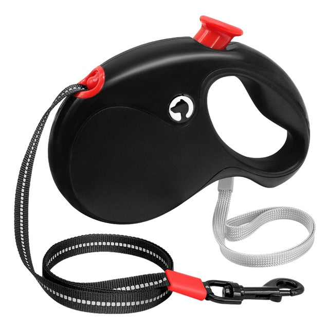 Reflective 5m Retractable Dog Leash.