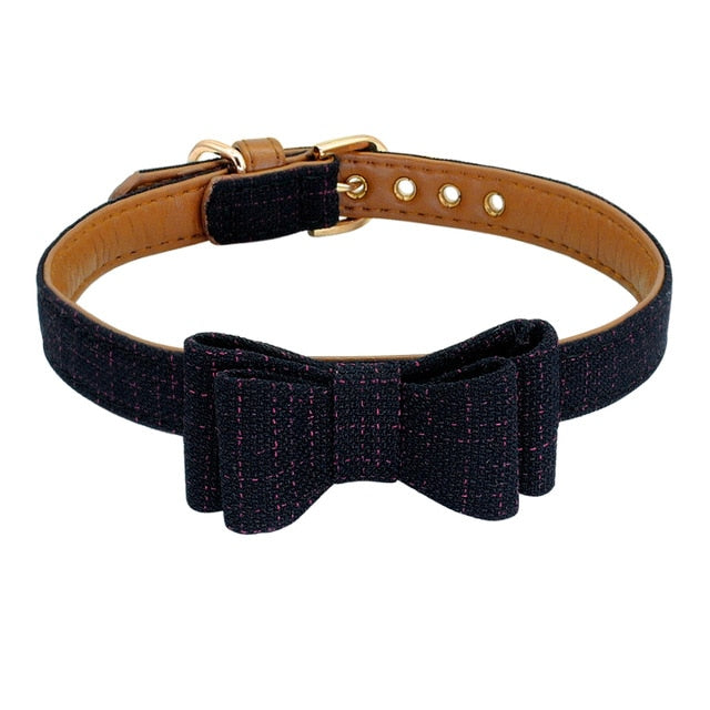 Adjustable Bowknot Dog Collar