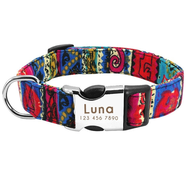 Personalized Plate Dog Collar.
